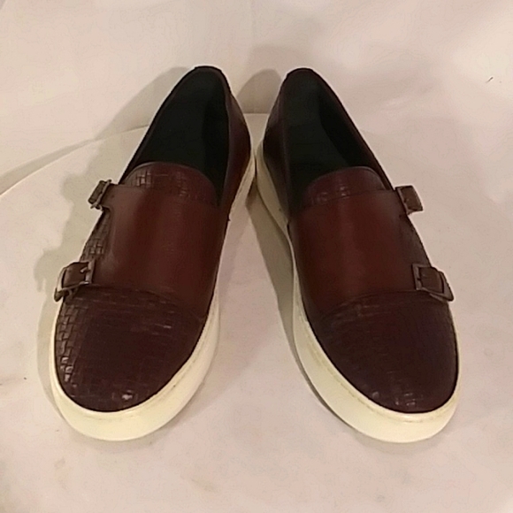 NWOT Alberto Gabriano (Italy) Dark Burgundy/Brown Leather White Rubber Sole Shoe main image 7